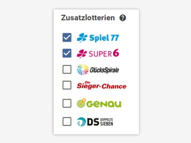 LOTTO System Chance Zusatzlotterien