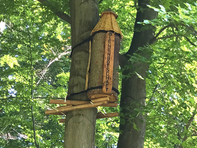 Betreute Naturnistplätze für die wildlebende Honigbiene