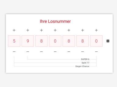 GlücksSpirale Losnummer