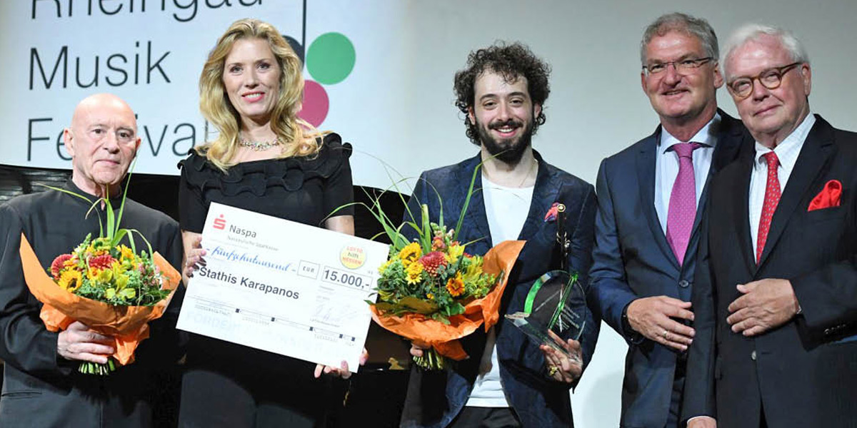 LOTTO-Förderpreisträger 2019: Flötist Stathis Karapanos (Mitte)