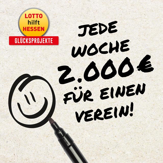 Glücksprojekte: LOTTO hilft Hessen unterstützt Vereinsprojekte