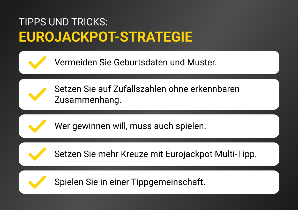 Eurojackpot-Strategie: Unsere Tipps