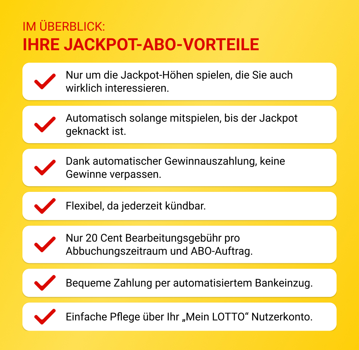 Im Überblick: Ihre Jackpot-ABO-Vorteile