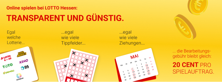 Online spielen bei LOTTO Hessen - Transparent und günstig