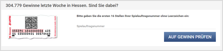 LOTTO Gewinn prüfen: Service Gewinnprüfung
