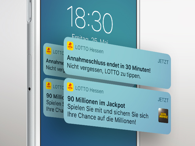 LOTTO Hessen App Pushnachrichten