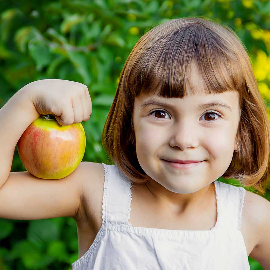 GENAU macht Kindern Apfel schmackhaft