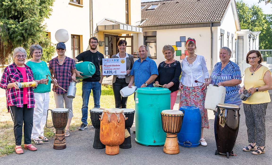 Große Freude bei den „Alten Eisen“ über finanzielle Hilfe von LOTTO Hessen.