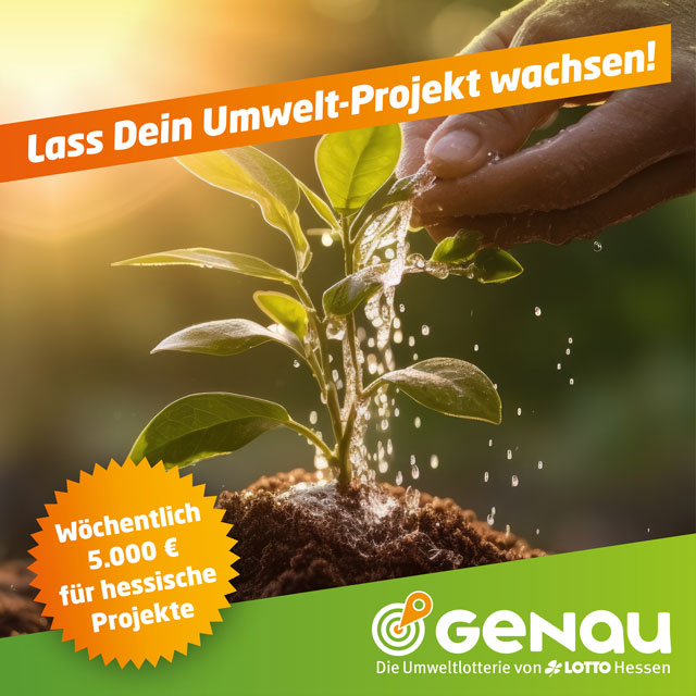 Umweltlotterie GENAU – Lass dein Umwelt-Projekt wachsen!