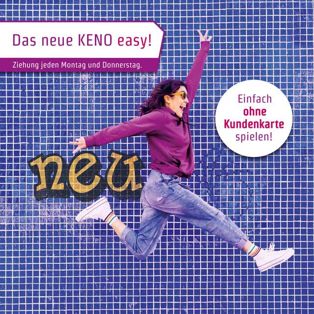 KENO easy – Spring rein, hab Spaß!