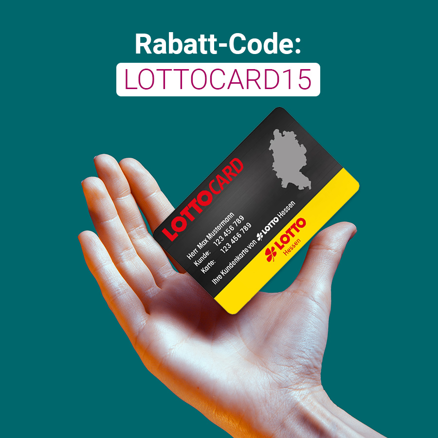 Sichern Sie sich 15% Rabatt mit dem Code "LOTTOCARD15"