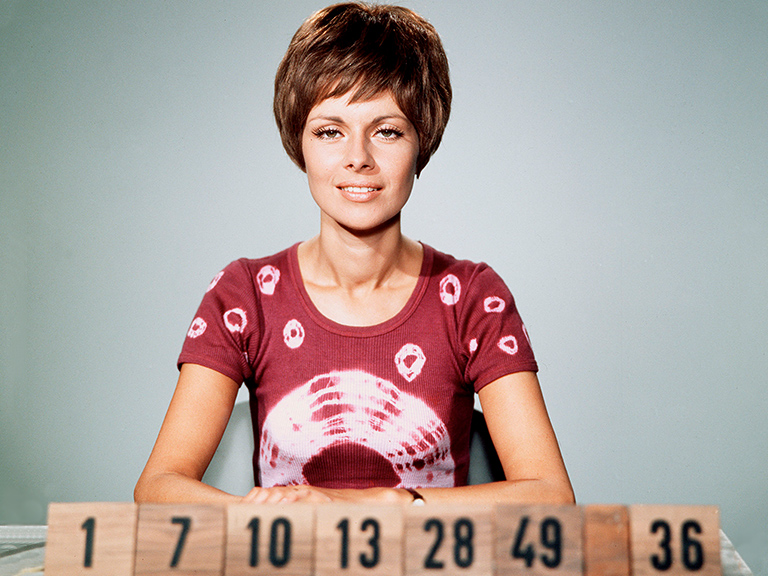 LOTTO 6aus49 goes TV im September 1965. Mit dabei: Karin Dinslage. 