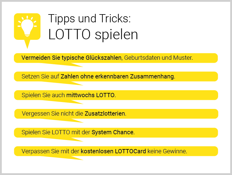 LOTTO spielen Tipps