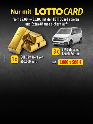 Exklusive Gewinne bei der LOTTOCard Sonderauslosung!