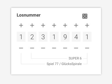 TOTO 13er Wette Losnummer