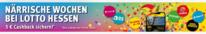 Närrische Wochen bei LOTTO Hessen