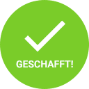 Geschafft!